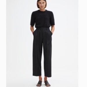 House of Dagmar cropped black suit trousers